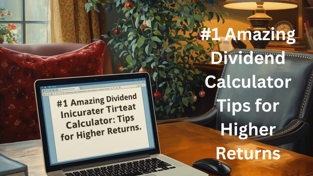 #1 Amazing Dividend Calculator Tips for Higher Returns