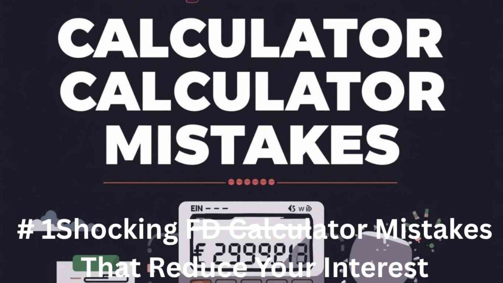 # 1Shocking FD Calculator Mistakes That Reduce Your Interest