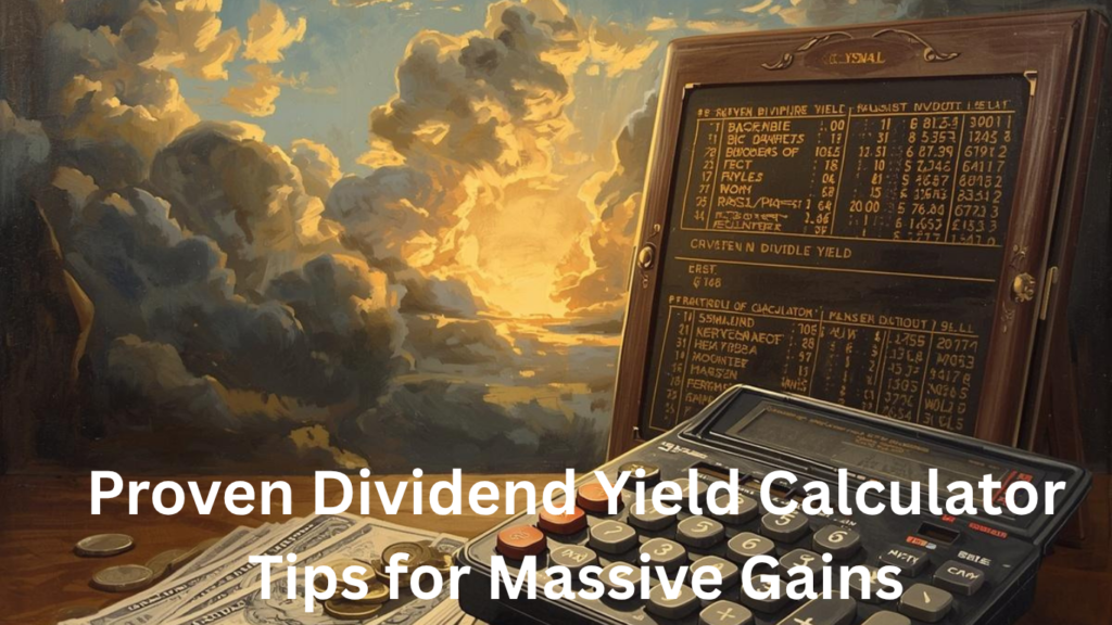Proven Dividend Yield Calculator Tips for Massive Gains