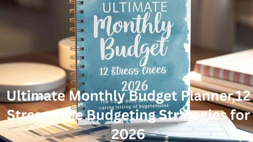 Ultimate Monthly Budget Planner,12 Stress-Free Budgeting Strategies for 2026