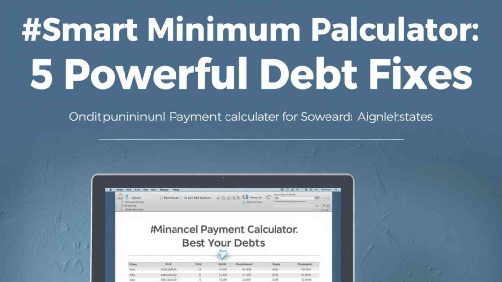 #Smart Minimum Payment Calculator: 5 Powerful Debt Fixes