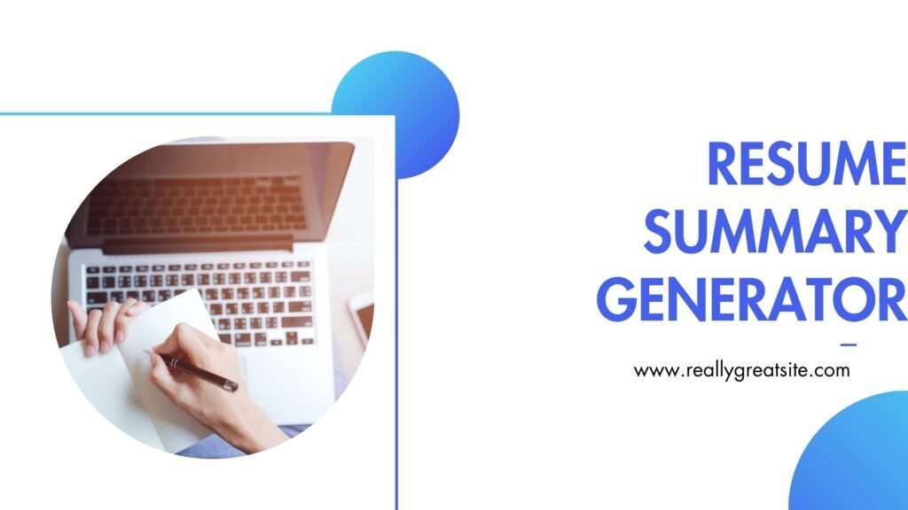 Resume Summary Generator
